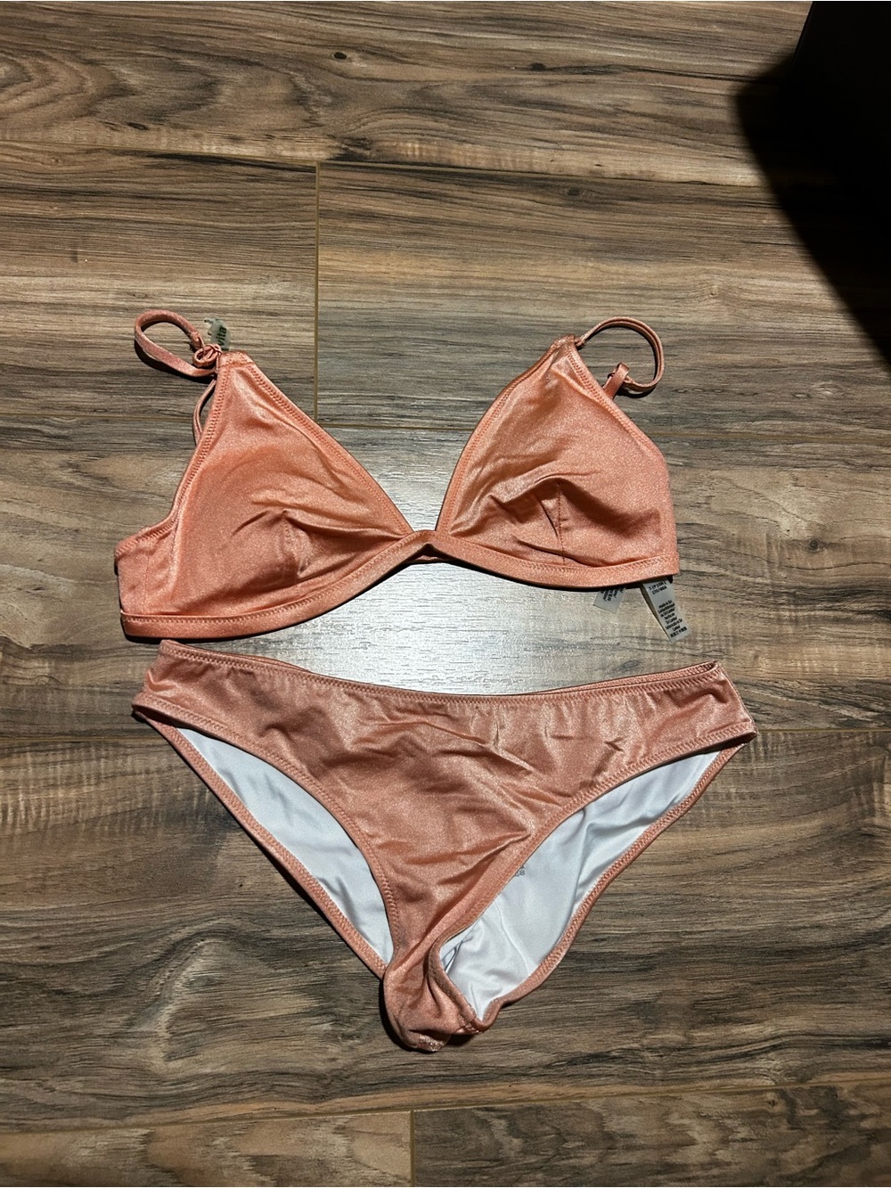 Victoria’s Secret Women's Peach Shimmer Bikini Set